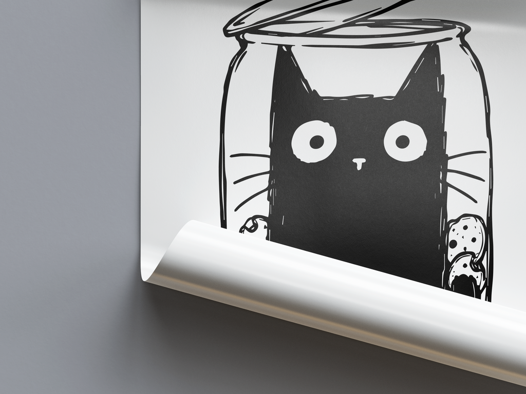 Katze Keksdose Poster