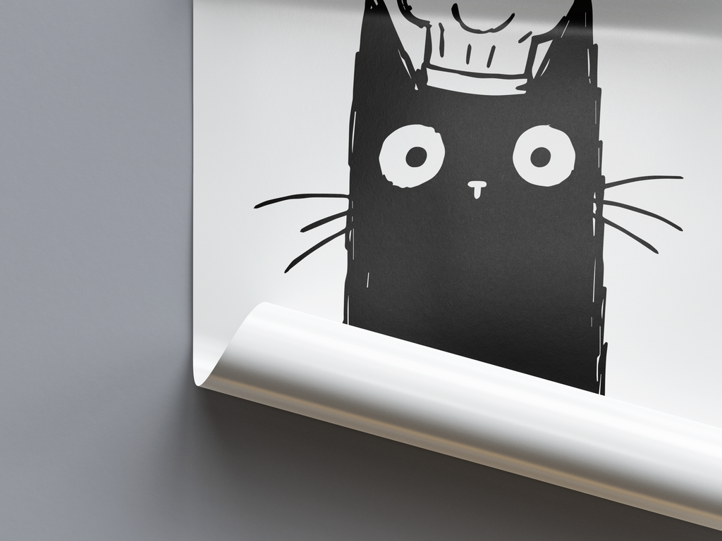 Katze Koch Poster