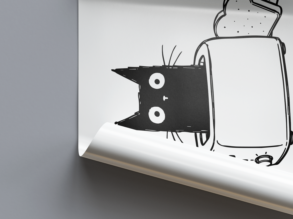Katze Toaster Poster