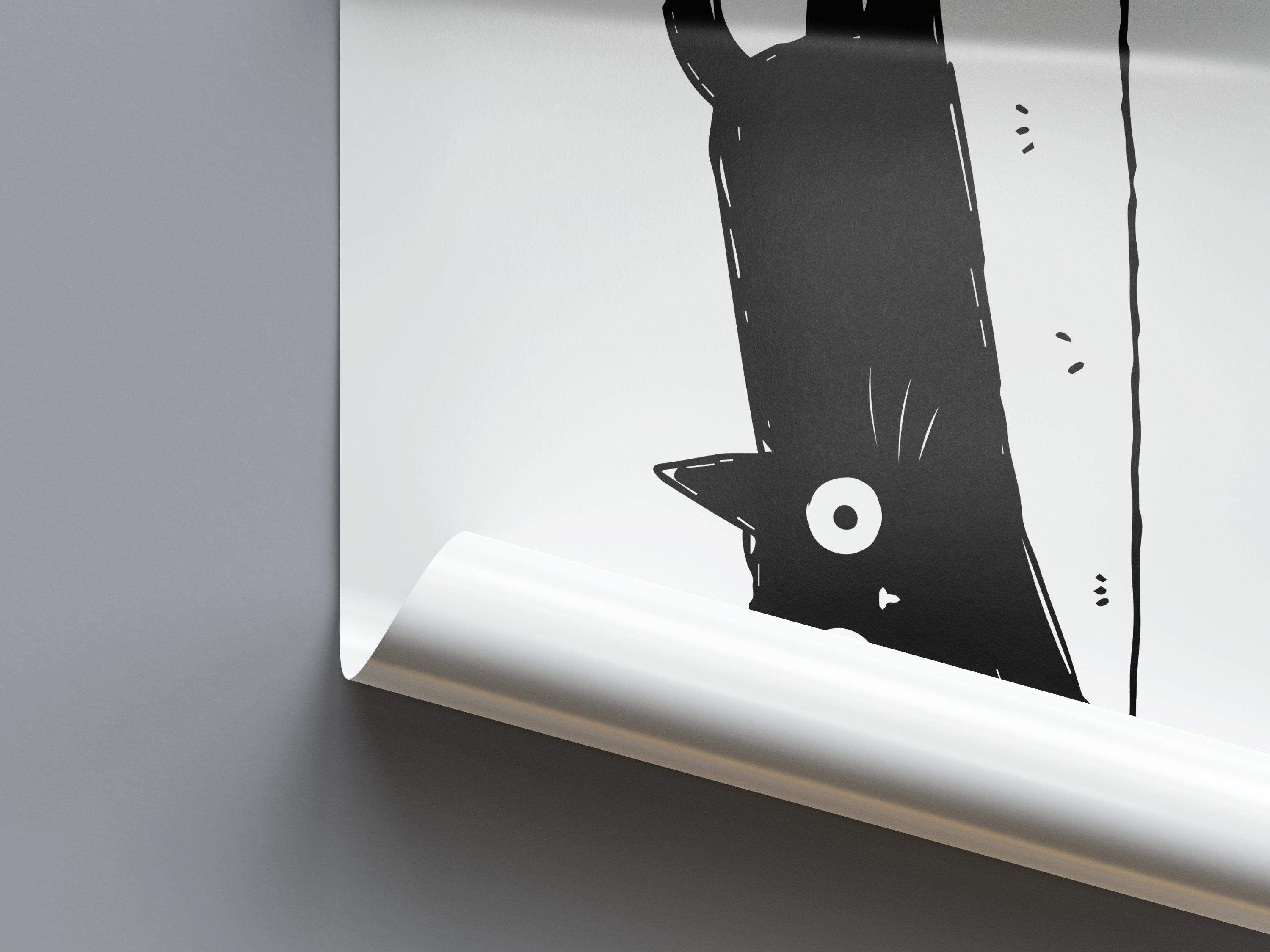 Katze Teppich Poster
