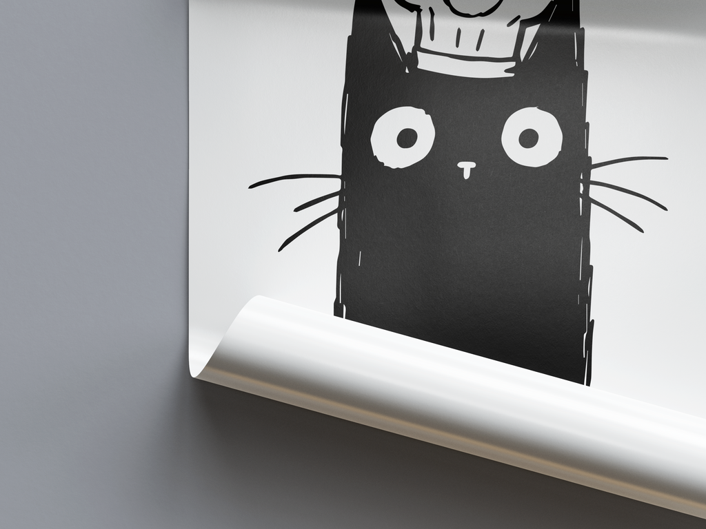 Katze Koch Poster