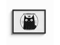 Katze Goldfisch Poster