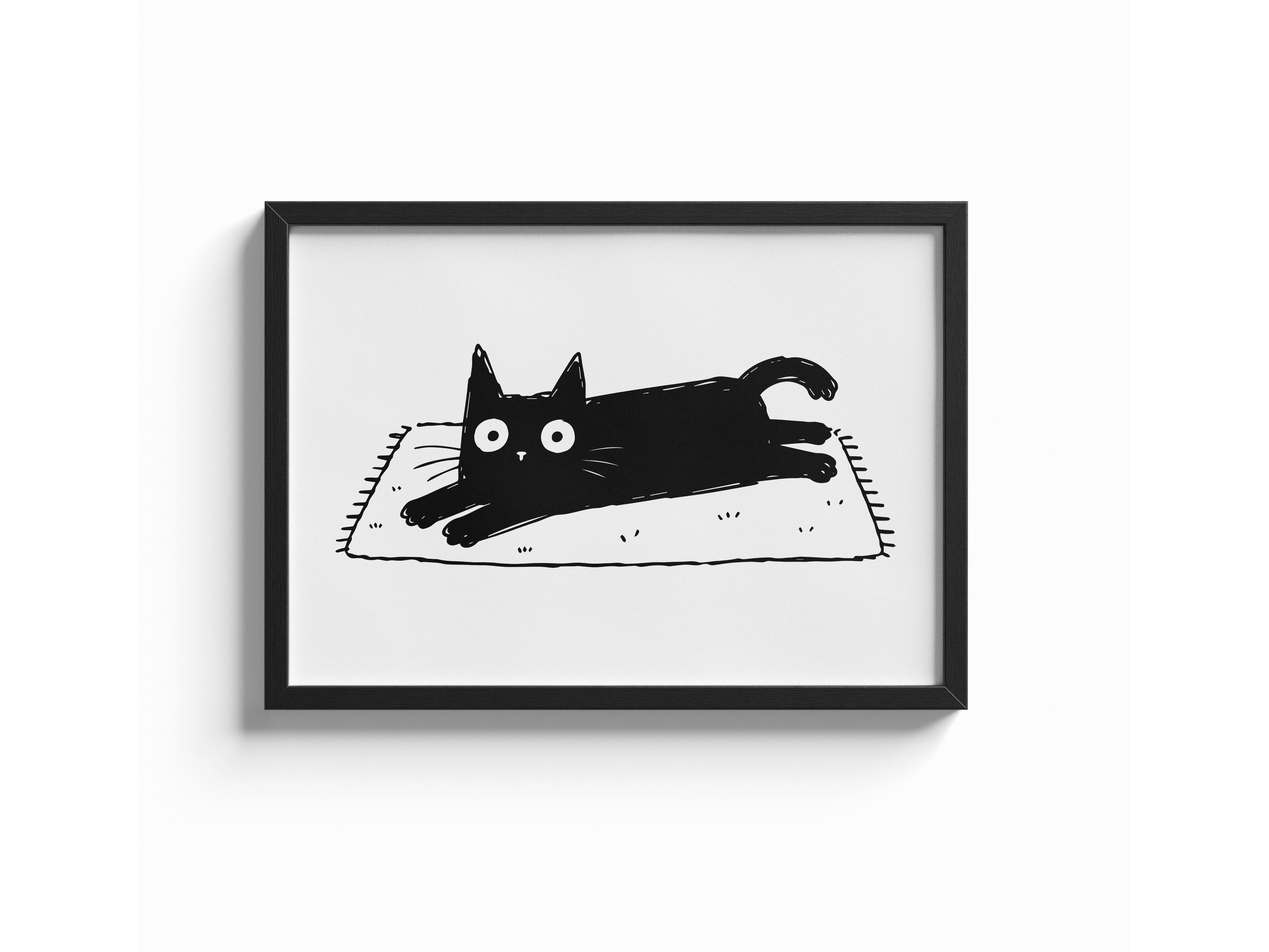 Katze Teppich Poster