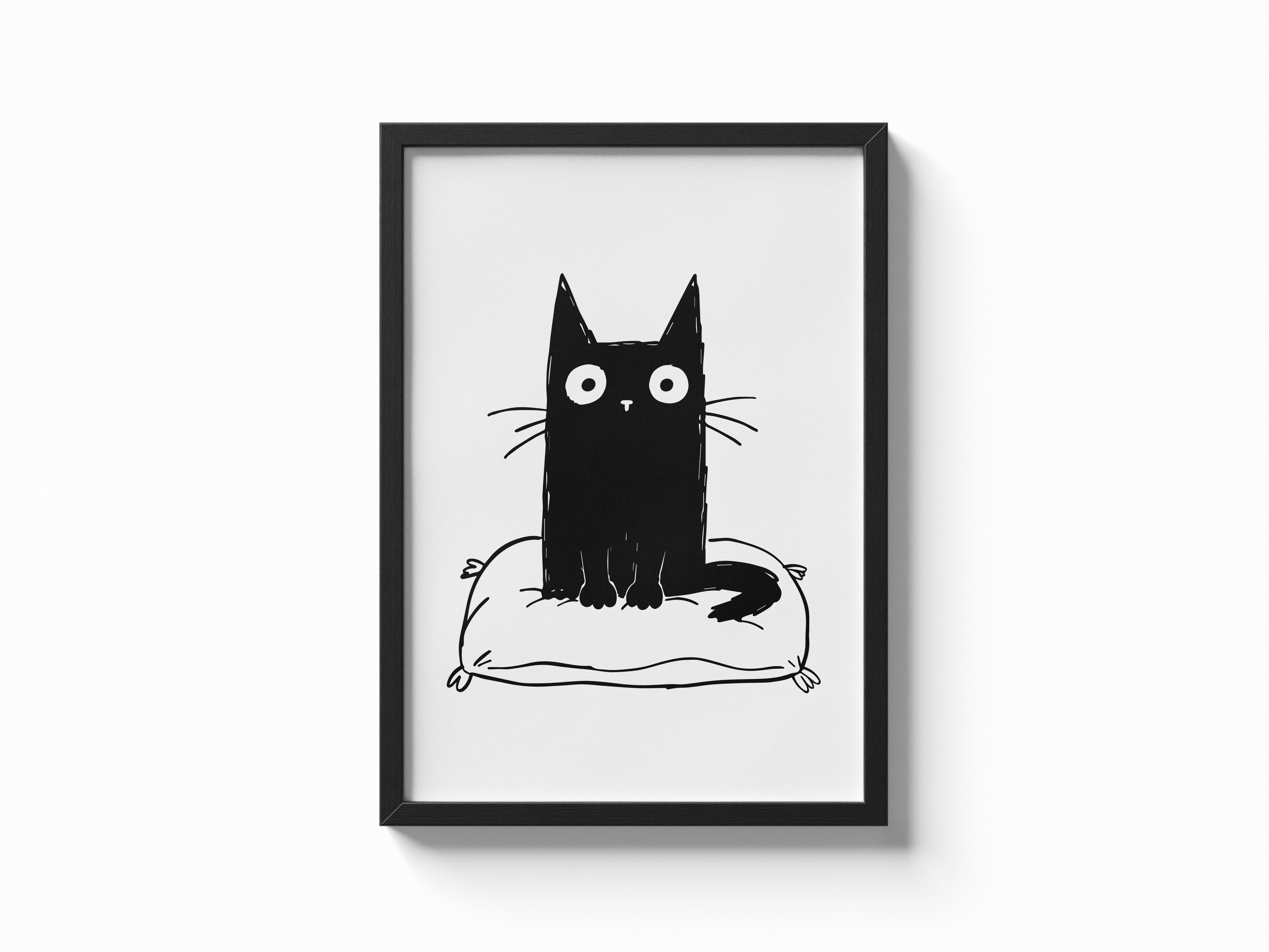 Katze Kissen Poster