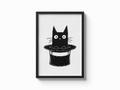 Katze Zylinder Poster