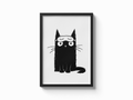 Katze Schlafmaske Poster